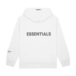 Essentials Fear Of God Full Zip Up Hoodie White