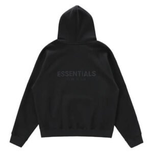 Fear Of God Essentials Harvest Back Logo Hoodie Black