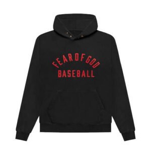 Fear Of God Baseball Hoodie Vintage Black/Red